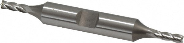 Square End Mill: 9/64'' Dia, 7/16'' LOC, 3/8'' Shank Dia, 3-1/8'' OAL, 4 Flutes, Cobalt