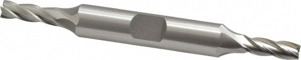 Square End Mill: 13/64'' Dia, 9/16'' LOC, 3/8'' Shank Dia, 3-1/4'' OAL, 4 Flutes, Cobalt