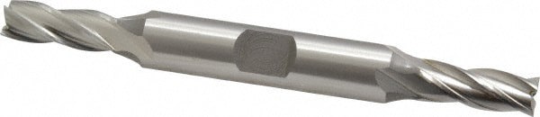 Square End Mill: 17/64'' Dia, 11/16'' LOC, 3/8'' Shank Dia, 3-3/8'' OAL, 4 Flutes, Cobalt