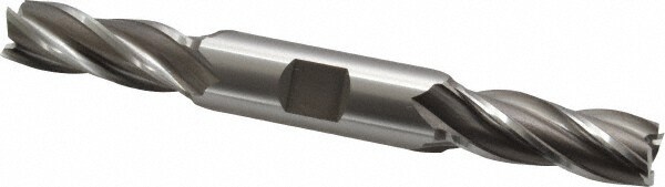 Square End Mill: 17/32'' Dia, 1-3/8'' LOC, 5/8'' Shank Dia, 5'' OAL, 4 Flutes, Cobalt