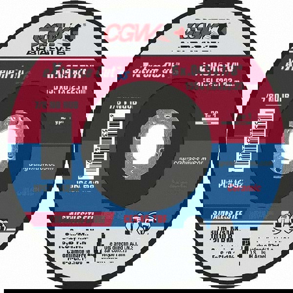 Cutoff Wheel: Type 1, 6
