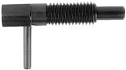 L-Handle Plungers; Thread Length (Decimal Inch): 0.5000 ; Plunger Type: Locking ; Body Length (Decimal Inch): 1.2500 ; Length Under Head (Decimal Inch): 0.5000 ; Plunger Projection (Decimal Inch): 0.3800 ; Plunger Diameter (Decimal Inch): 0.1550