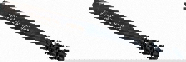 Spiral Flute Tap: #6-32, 2 Flutes, Bottoming, 2B Class of Fit, Vanadium High Speed Steel, Oxide Coated