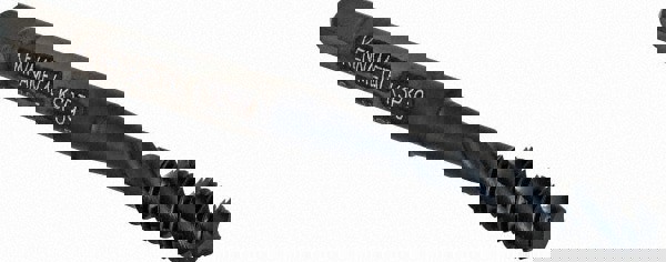 Spiral Flute Tap: #10-32, 3 Flutes, Bottoming, Vanadium High Speed Steel, Oxide Coated