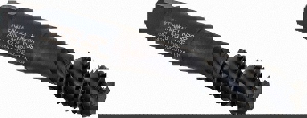 Spiral Flute Tap: 3/8-16, 3 Flutes, Bottoming, 3B Class of Fit, Vanadium High Speed Steel, Oxide Coated