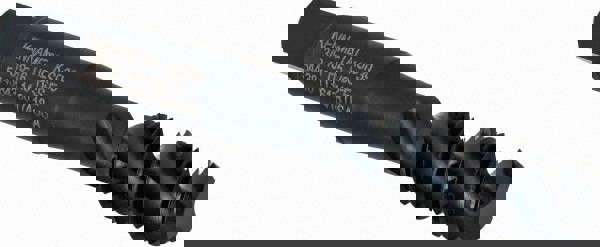 Spiral Flute Tap: 3/8-16, 3 Flutes, Bottoming, 2B Class of Fit, Vanadium High Speed Steel, Oxide Coated