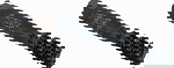 Spiral Flute Tap: 3/8-24, 3 Flutes, Bottoming, 3B Class of Fit, Vanadium High Speed Steel, Oxide Coated