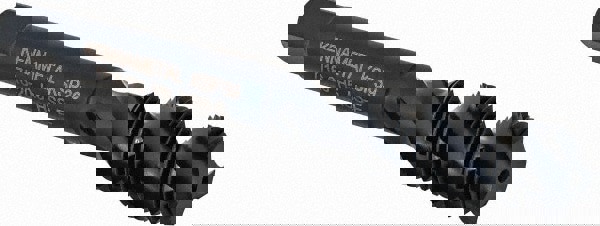 Spiral Flute Tap: 7/16-20, 3 Flutes, Bottoming, Vanadium High Speed Steel, Oxide Coated