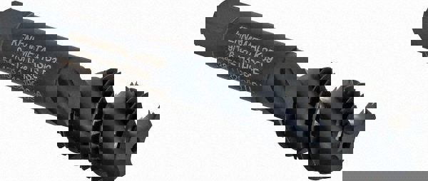 Spiral Flute Tap: 9/16-12, 3 Flutes, Bottoming, Vanadium High Speed Steel, Oxide Coated