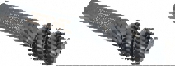 Spiral Flute Tap: 5/8-11, 3 Flutes, Bottoming, 2B Class of Fit, Vanadium High Speed Steel, Oxide Coated