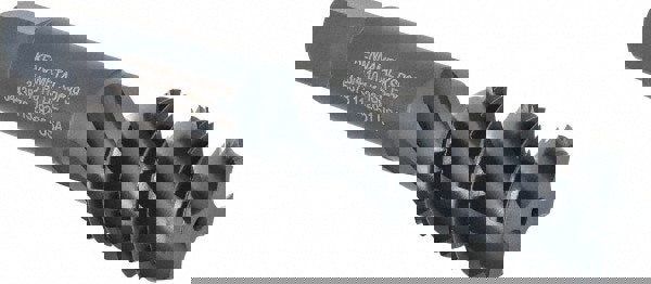 Spiral Flute Tap: 3/4-10, 4 Flutes, Bottoming, Vanadium High Speed Steel, Oxide Coated