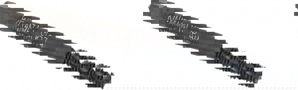 Spiral Flute Tap: M3x0.50, 2 Flutes, Bottoming, 6H Class of Fit, Vanadium High Speed Steel, Oxide Coated