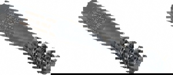 Spiral Flute Tap: M7x1.00, 3 Flutes, Bottoming, Vanadium High Speed Steel, Oxide Coated