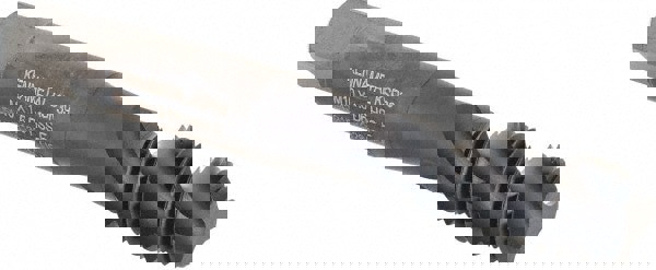 Spiral Flute Tap: M10x1.50, 3 Flutes, Bottoming, 6H Class of Fit, Vanadium High Speed Steel, Oxide Coated