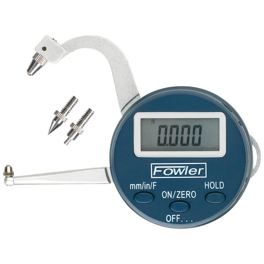 Electronic Thickness Gages; Minimum Measurement (mm): 0.00 ; Minimum Measurement: 0 ; Maximum Measurement: 25.00 ; Maximum Measurement (Decimal Inch): 1.0000 ; Accuracy: .004 in ; Resolution: 0.0010