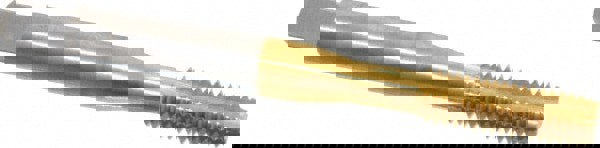 Straight Flute Tap: M6x1.00 Metric Coarse, 4 Flutes, Bottoming, 6H Class of Fit, Cobalt, TiN Coated