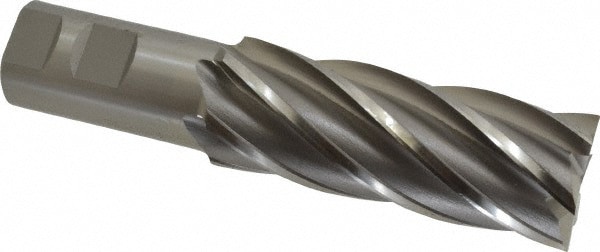 Square End Mill: 1-1/2'' Dia, 4'' LOC, 1-1/4'' Shank Dia, 6-1/2'' OAL, 6 Flutes, Cobalt
