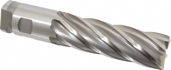 Square End Mill: 2'' Dia, 6'' LOC, 2'' Shank Dia, 9-3/4'' OAL, 6 Flutes, Cobalt