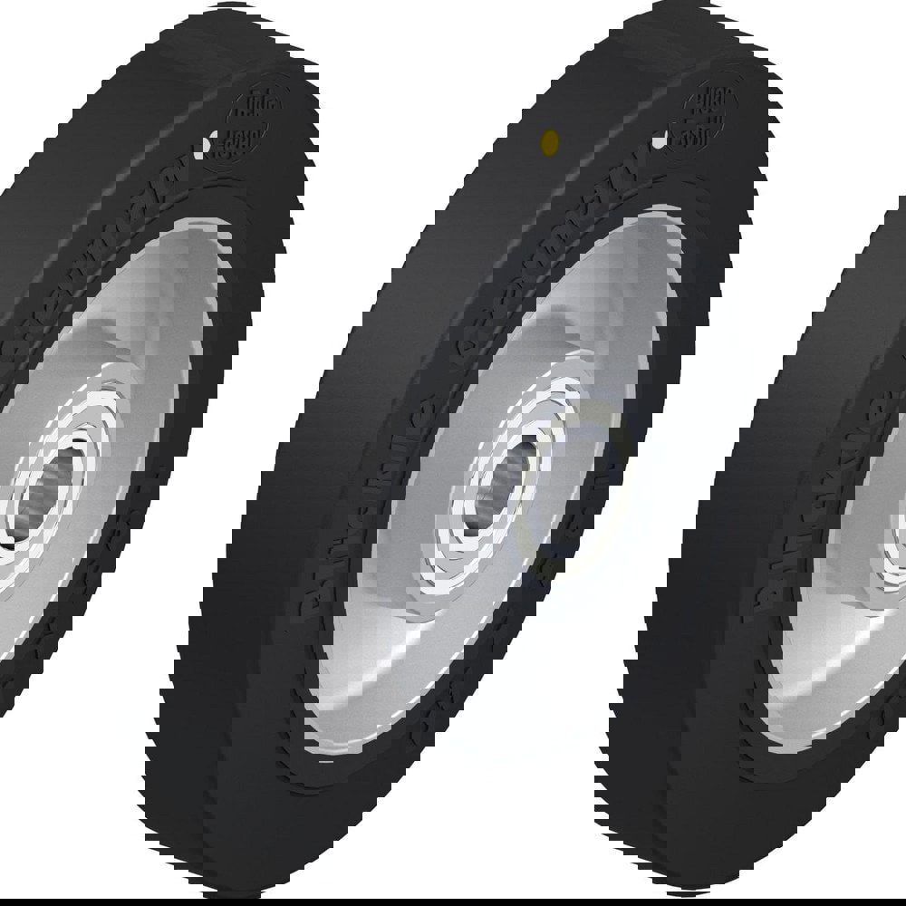 Caster Wheels; Wheel Type: Rigid; Swivel ; Wheel Diameter (Inch): 5 ; Bearing Type: Ball ; Wheel Width (Inch): 1-9/16 ; Wheel Core Material: Die-Cast Aluminium ; Wheel Material: Rubber