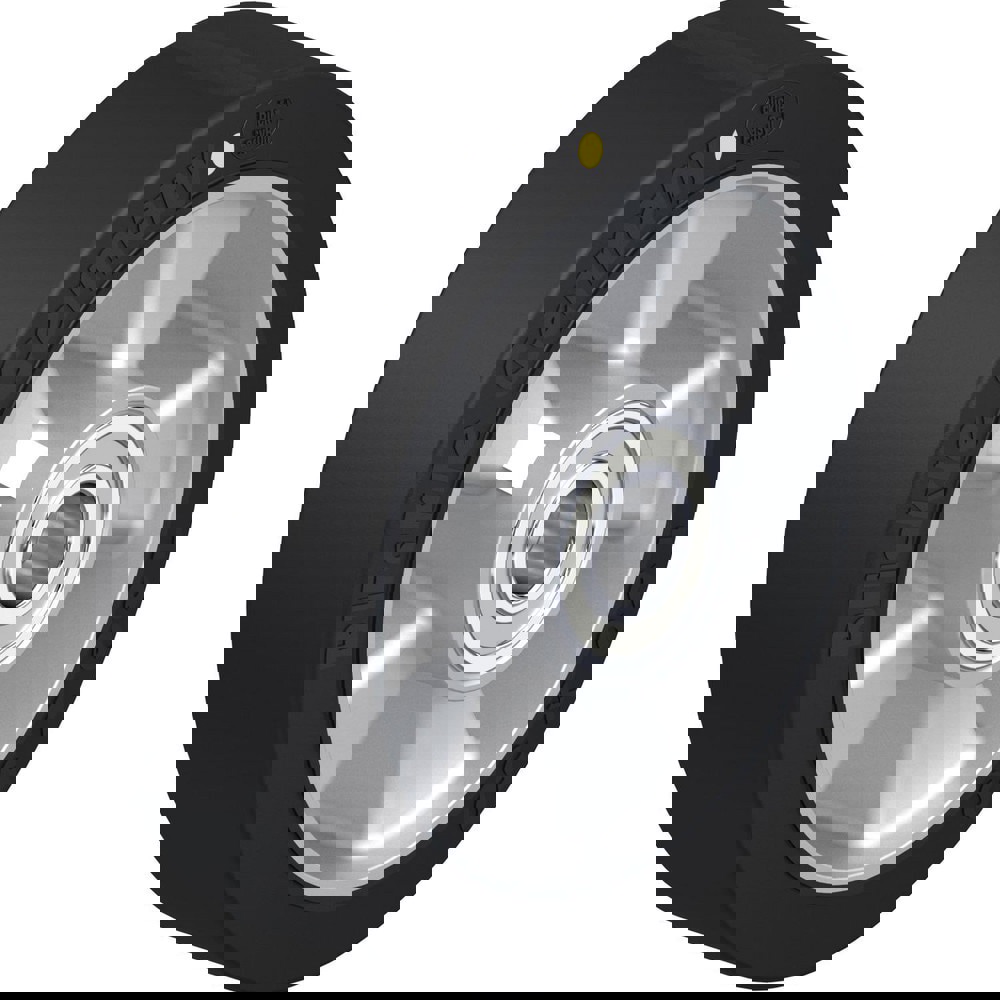 Caster Wheels; Wheel Type: Rigid; Swivel ; Wheel Diameter (Inch): 6-5/16 ; Bearing Type: Ball ; Wheel Width (Inch): 2 ; Wheel Core Material: Die-Cast Aluminium ; Wheel Material: Rubber