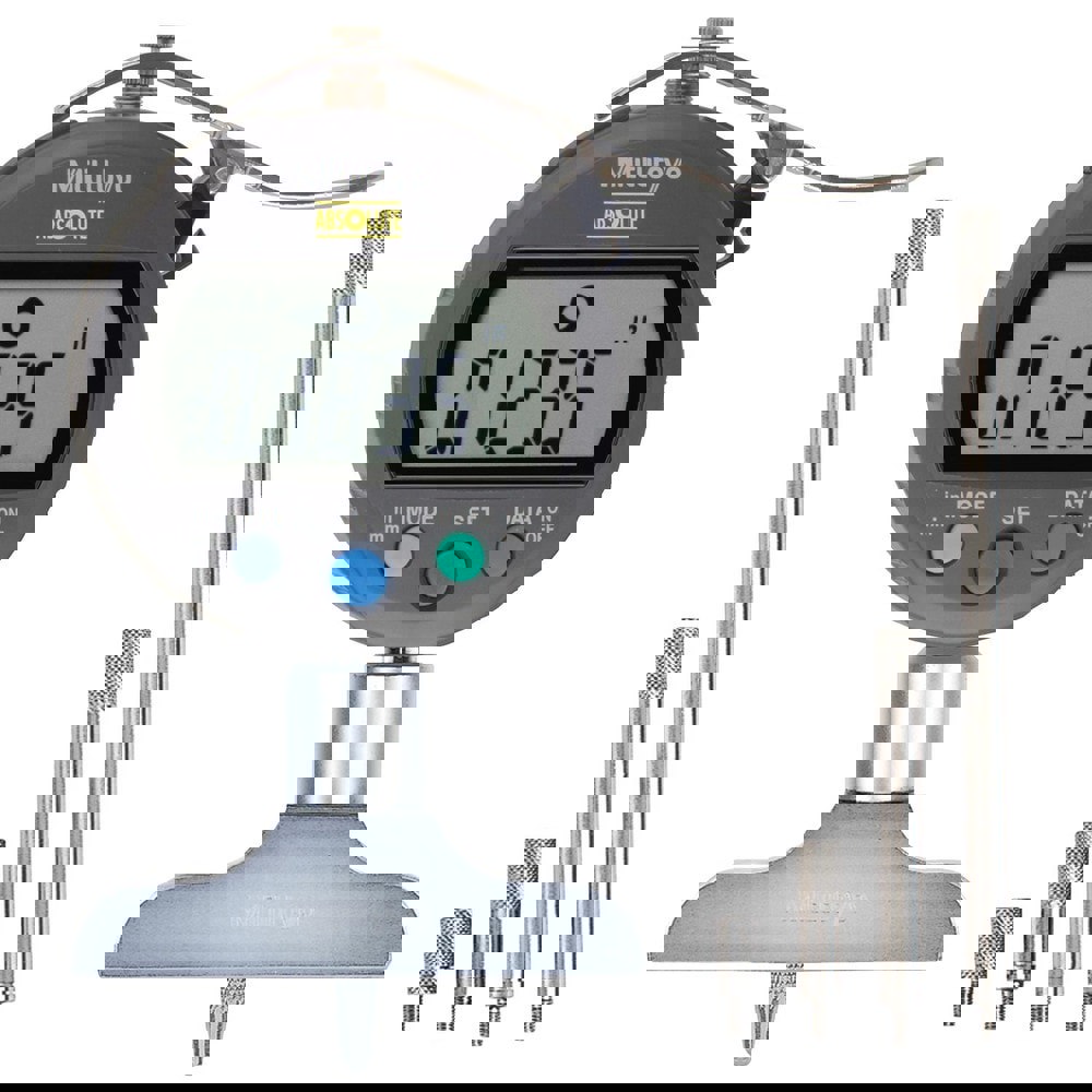 DIG DEPTH GAGE/IDC 0.01MM/0.0005 IN, 200MM/0.8 IN, 63.5MM/2.5 IN BASE