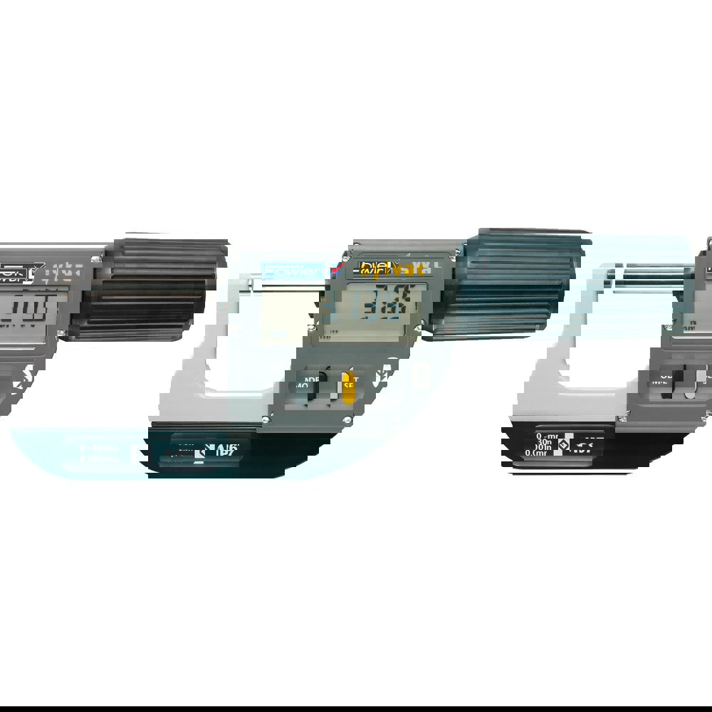Electronic Outside Micrometers; Micrometer Type: Rapid Measurement ; Minimum Measurement (mm): 0.00 ; Maximum Measurement (mm): 30.00 ; Accuracy (Decimal Inch): 0.000120 ; Resolution (Decimal Inch): 0.00005 ; Rotating Spindle: Yes