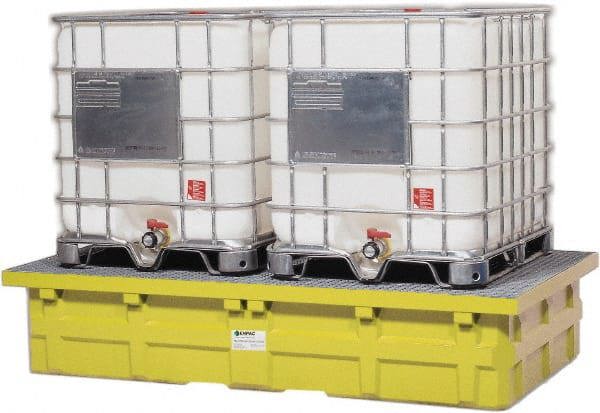 IBC Sump: 385 gal, Plastic, 110