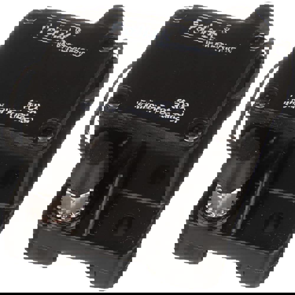 Automotive Circuit Breakers; Mount: 2-Hole ; Power: 12 ; Circuit Breaker Type: Type I Circuit Breaker ; Working Amperage: 60 ; Width (Decimal Inch - 4 Decimals): 1.9 ; Height: 1.44