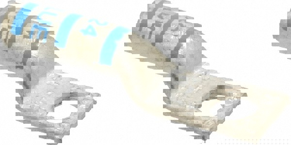 Rectangle Ring Terminal: Non-Insulated, 6 AWG, Compression Connection