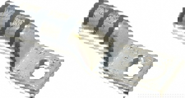 Rectangle Ring Terminal: Non-Insulated, 4 AWG, Compression Connection