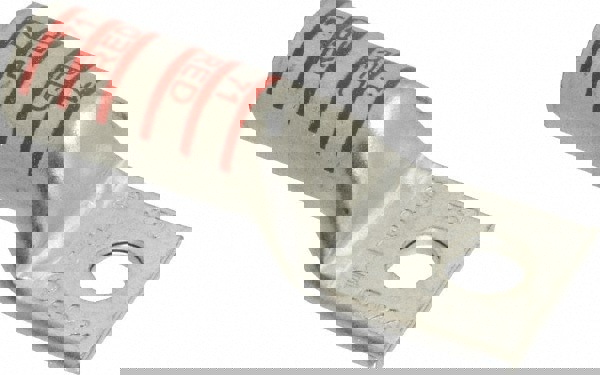Square Ring Terminal: Non-Insulated, Compression Connection
