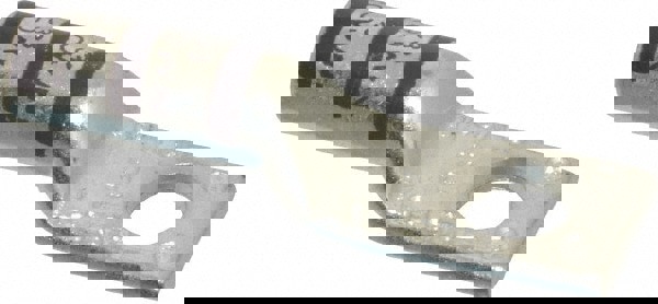 Square Ring Terminal: Non-Insulated, 3 to 2 AWG, Compression Connection