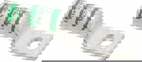 Square Ring Terminal: Non-Insulated, 1 AWG, Compression Connection