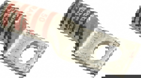 Square Ring Terminal: Non-Insulated, 3/0 AWG, Compression Connection