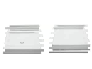 54X34 SHWR FLR W/ STRN *MORENCI WH