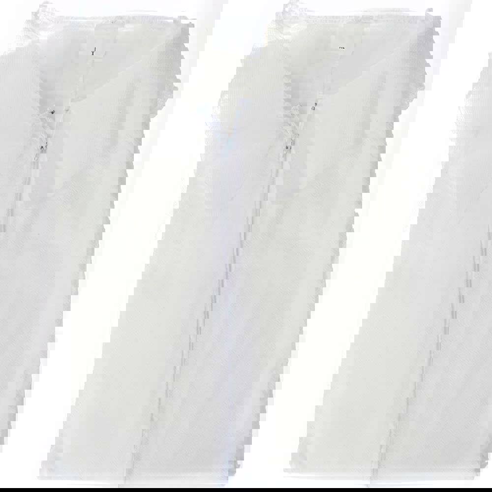 Disposable Coveralls: Size X-Large, Polypropylene, Zipper Closure