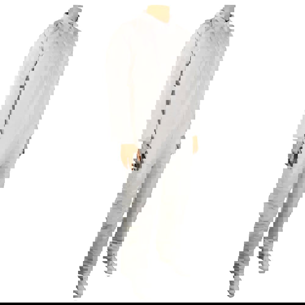 Disposable Coveralls: Size 2X-Large, Polypropylene, Zipper Closure