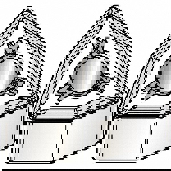 Turning Insert: WNMG432FW KCP10B, Solid Carbide