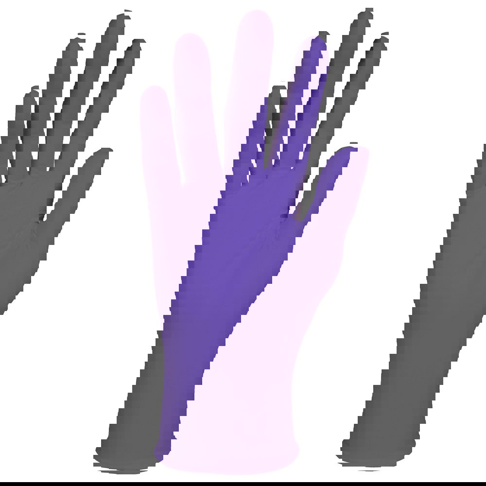 Disposable Gloves: X-Small, 5.9 mil Thick, Nitrile, Exam Grade