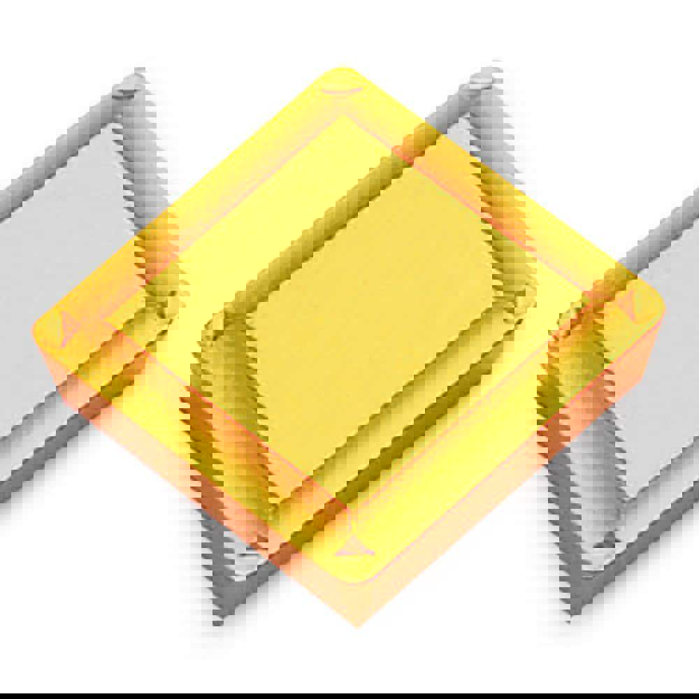 Turning Inserts; Insert Style: SPMR ; ANSI Size Code: 422 ; ISO Size Code: 120308 ; Insert Shape: S - Square ; Included Angle: 90 ; Inscribed Circle (Inch): 1/2