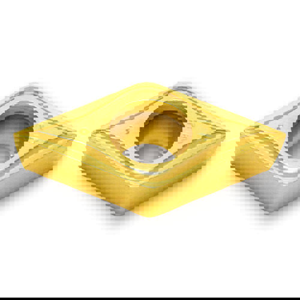 Turning Inserts; Insert Style: DCMT ; ANSI Size Code: 32.50.5 ; ISO Size Code: 11T302 ; Insert Shape: D - Diamond (Rhombic) 55-Deg ; Included Angle: 55 ; Inscribed Circle (Inch): 3/8