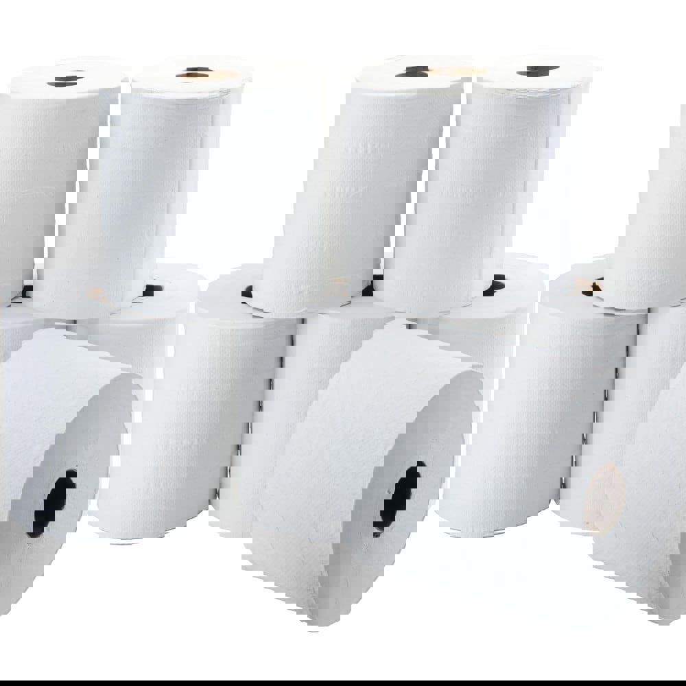 Paper Towels: Center Pull Roll, 6 Rolls, 2 Ply, White