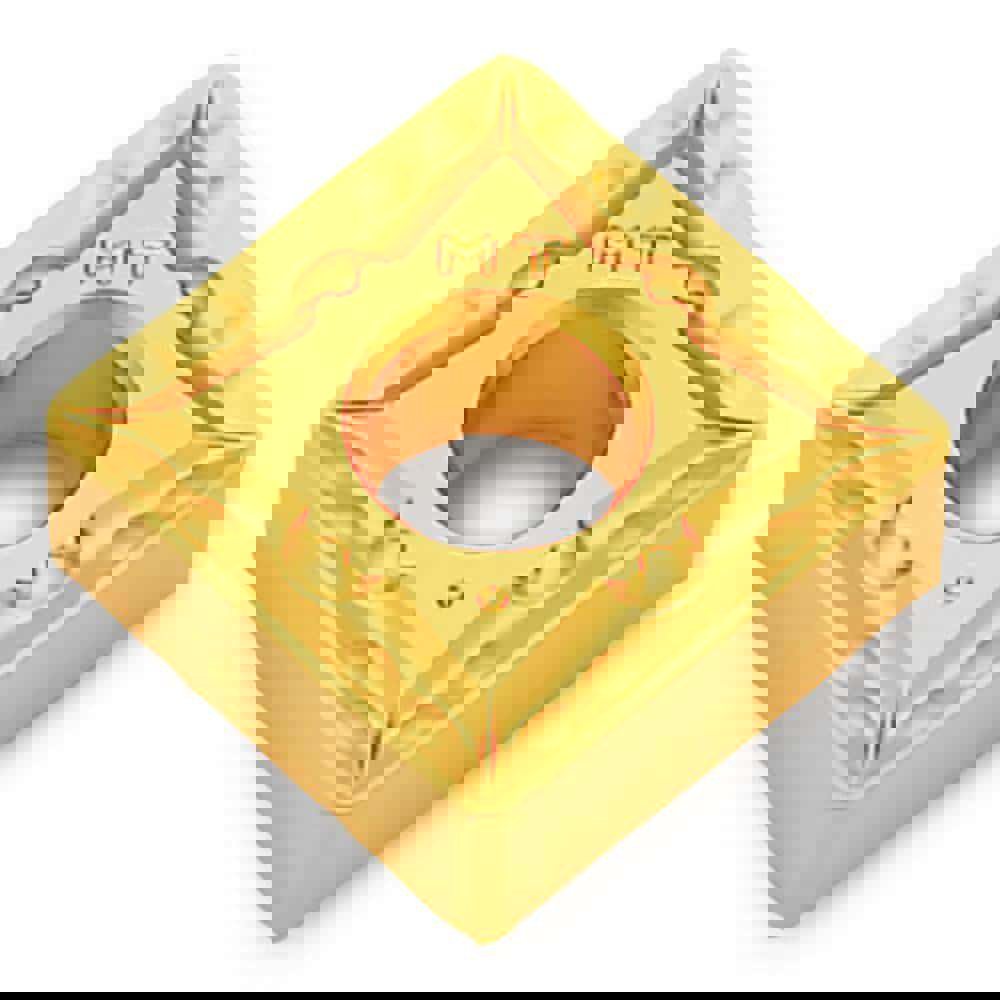 Turning Inserts; Relief Angle: 0 ; Insert Style: SNMG ; Corner Radius (Decimal Inch): 0.0470 ; Included Angle: 90.0 ; Manufacturer Grade: TT5080 ; Coating/Finish: AlTiN; TiN