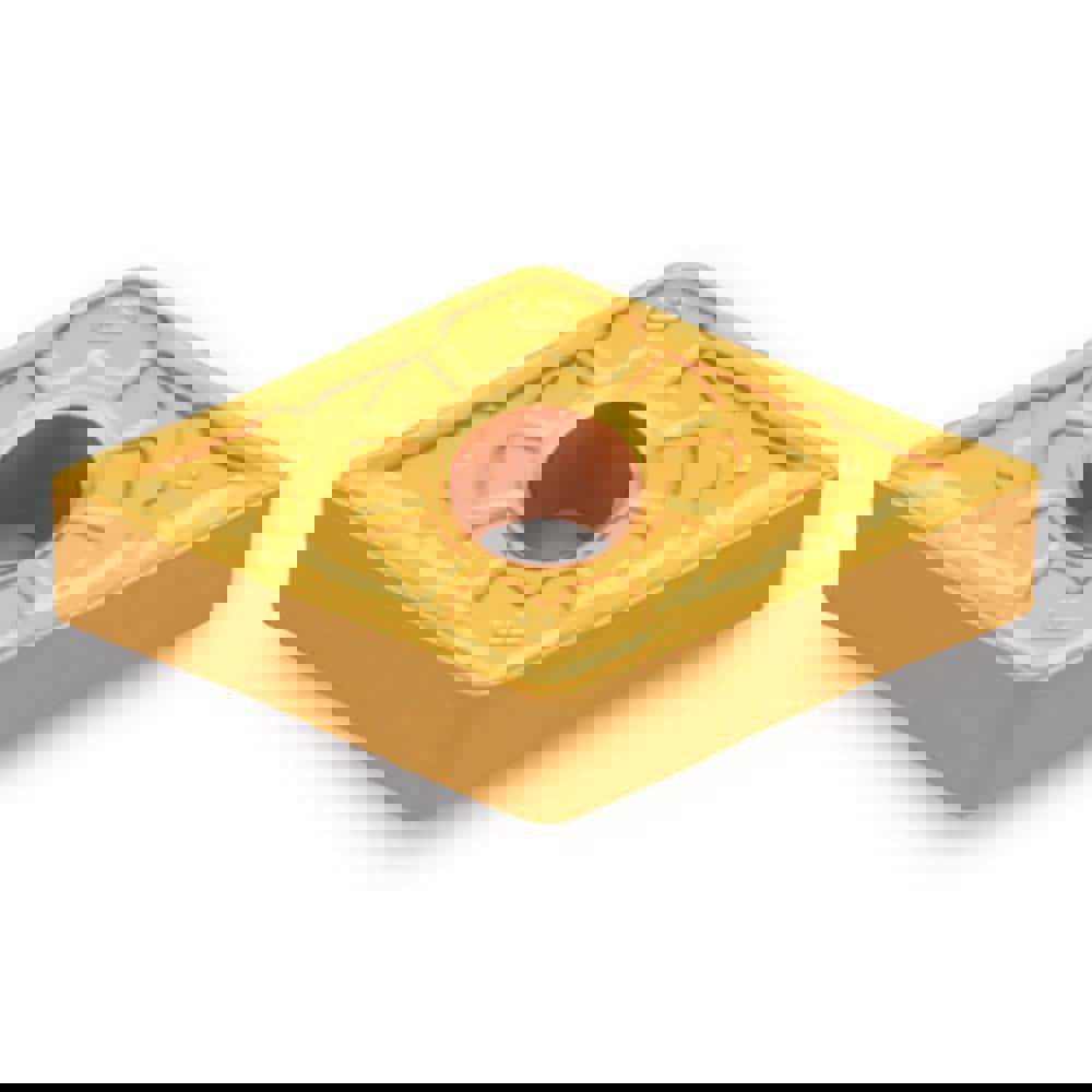 Turning Inserts; Relief Angle: 0 ; Insert Style: DNMG ; Corner Radius (Decimal Inch): 0.0160 ; Included Angle: 55.0 ; Manufacturer Grade: TT5080 ; Coating/Finish: AlTiN; TiN
