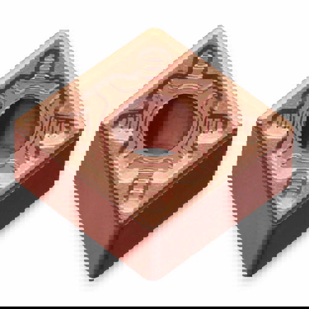 Turning Inserts; Relief Angle: 0 ; Insert Style: SNMG ; Corner Radius (Decimal Inch): 0.0630 ; Included Angle: 90.0 ; Manufacturer Grade: TT5080 ; Coating/Finish: AlTiN; TiN