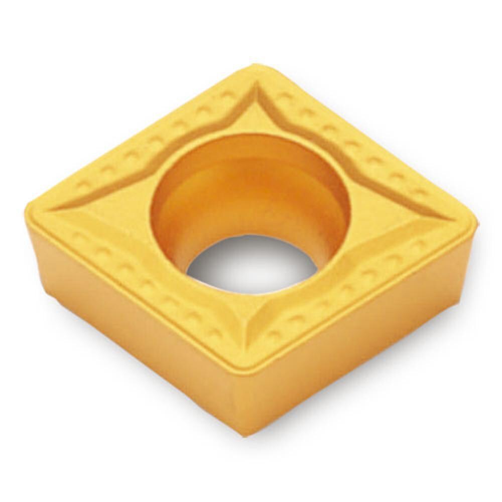 Turning Inserts; Relief Angle: 7 ; Insert Style: CCMT ; Corner Radius (Decimal Inch): 0.0160 ; Included Angle: 80.0 ; Manufacturer Grade: TT7015 ; Coating/Finish: TiN; TiCN; Al2O3