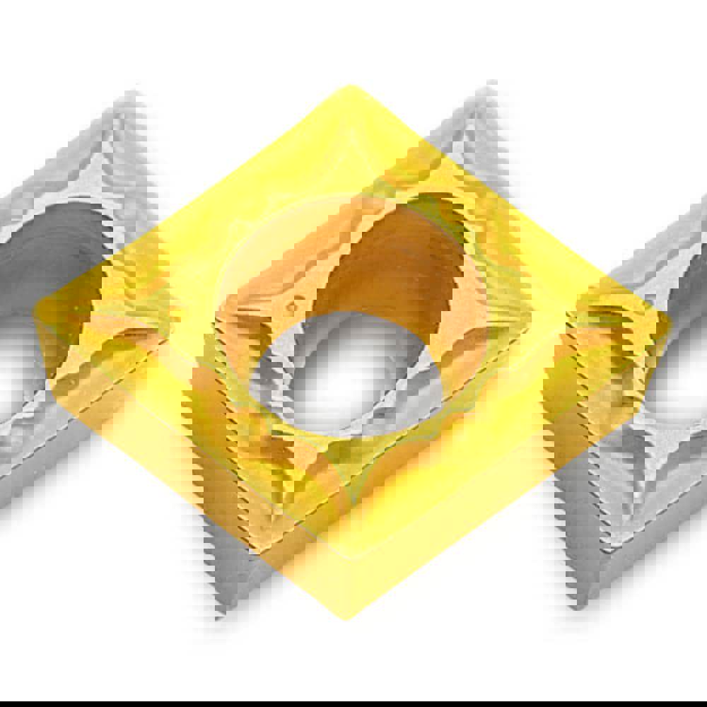 Turning Inserts; Relief Angle: 7 ; Insert Style: CCMT ; Corner Radius (Decimal Inch): 0.0160 ; Included Angle: 80.0 ; Manufacturer Grade: TT7005 ; Coating/Finish: TiN; TiCN; Al2O3