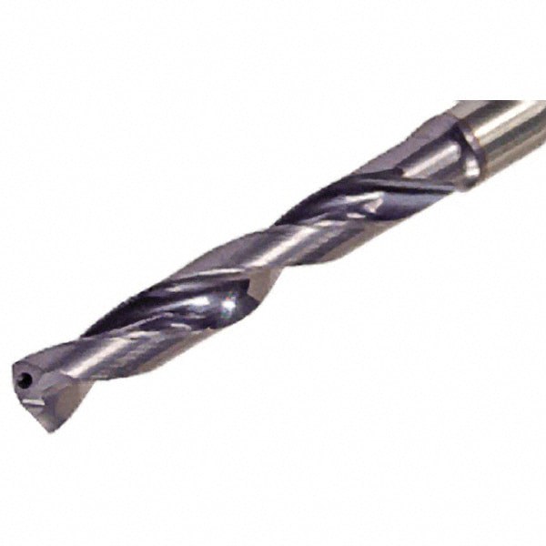 Jobber Length Drill Bit: 13.7 mm Dia, 140 &deg;, Solid Carbide