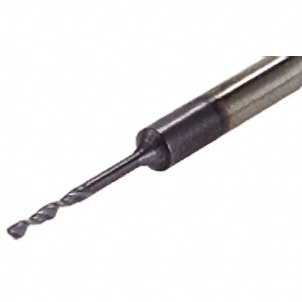 Jobber Length Drill Bit: 1 mm Dia, 140 &deg;, Solid Carbide