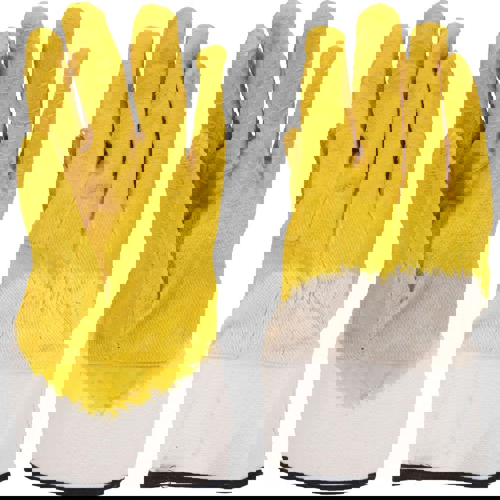 Work Gloves: PRO-SAFE Size Large, Latex-Coated Jersey, General Purpose